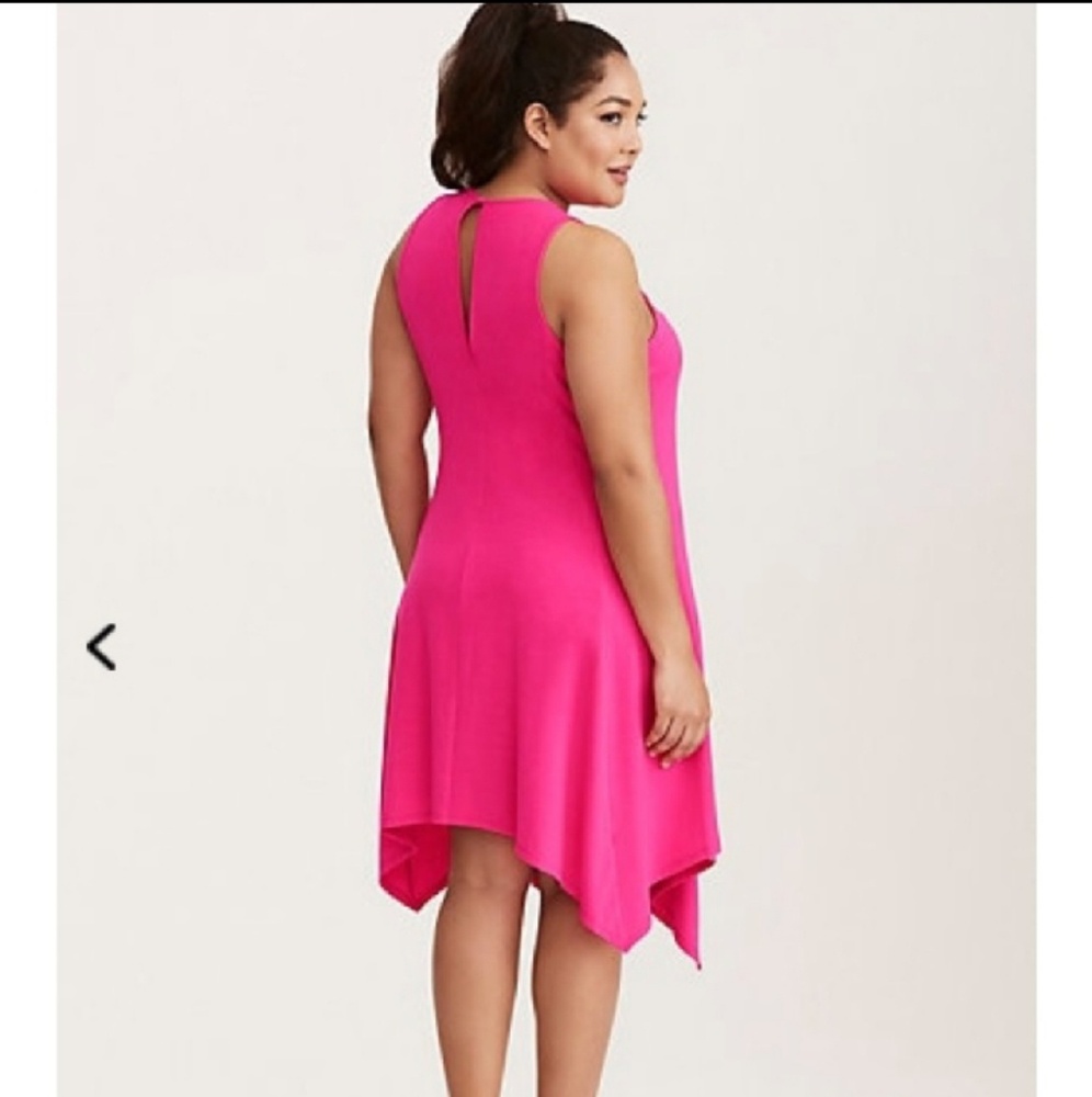 NWT-Pink Torrid trapeze dress